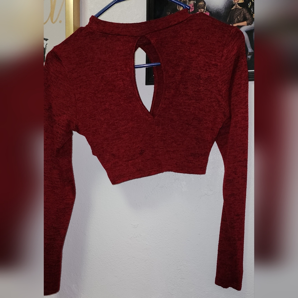 Privy Red Crop Top Size S